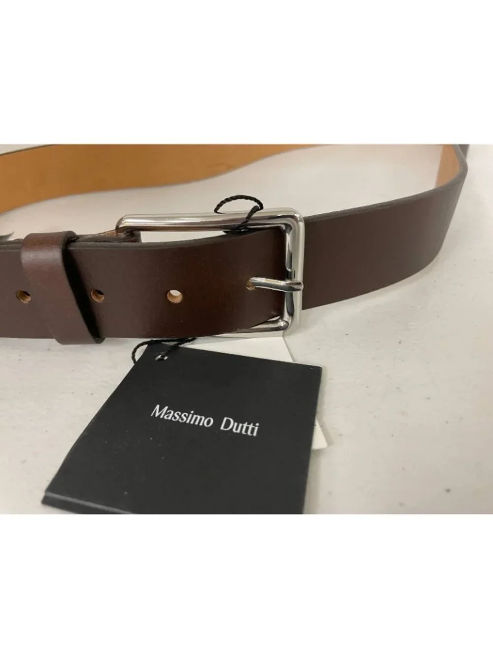 Massimo Dutti Brown Leather Belt US 40 EU 100 Mens NWT 1051/503/700